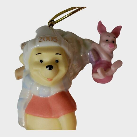 LENOX 2005 A Tree for Pooh and Piglet Christmas Tree Ornament 1st in Series - Picture 2 of 7